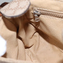 CELINE Macadam Canvas Shoulder Bag PVC Leather Beige Auth bs22230-20