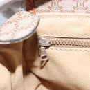 CELINE Macadam Canvas Shoulder Bag PVC Leather Beige Auth bs22230-21