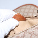 CELINE Macadam Canvas Shoulder Bag PVC Leather Beige Auth bs22230-12