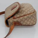 CELINE Macadam Canvas Shoulder Bag PVC Leather Beige Auth bs22230-4