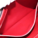 PRADA Clutch Bag Safiano Leather Black Silver Auth bs22233-11