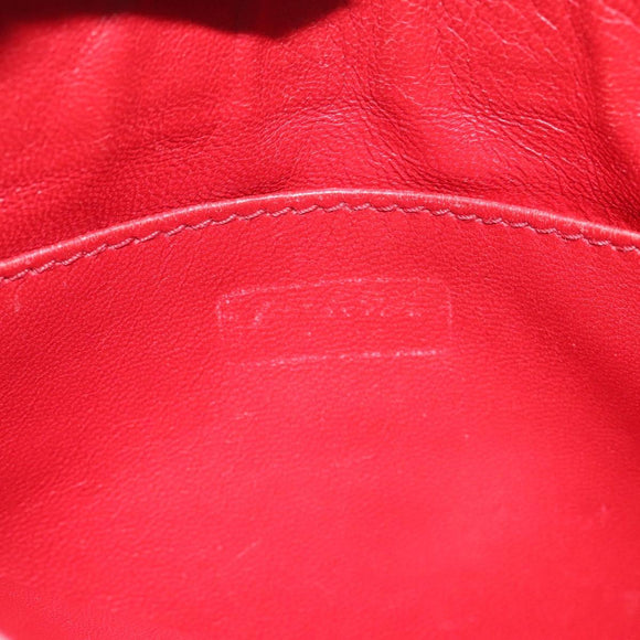 PRADA Clutch Bag Safiano Leather Black Silver Auth bs22233