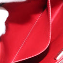 PRADA Clutch Bag Safiano Leather Black Silver Auth bs22233-21