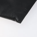 PRADA Clutch Bag Safiano Leather Black Silver Auth bs22233-7