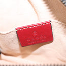 GUCCI GG Marmont Waist bag Leather Black Red Auth bs22241V-20