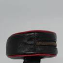 GUCCI GG Marmont Waist bag Leather Black Red Auth bs22241V-3