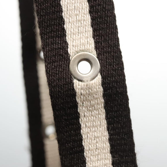 BALLY Tote Bag Leather Pink Dark Brown Silver Auth bs22247