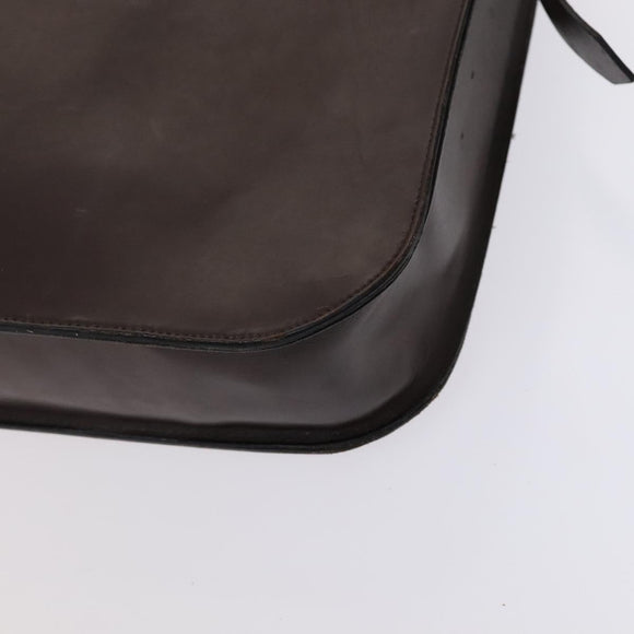 CHANEL Tote Bag Leather Brown Gold CC Auth bs22265