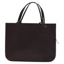 CHANEL Tote Bag Leather Brown Gold CC Auth bs22265-13