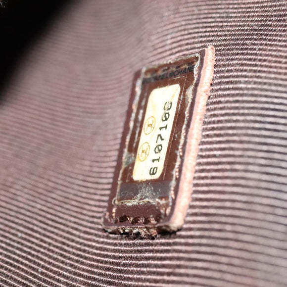 CHANEL Tote Bag Leather Brown Gold CC Auth bs22265