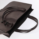 CHANEL Tote Bag Leather Brown Gold CC Auth bs22265-6