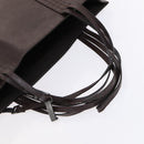 CHANEL Tote Bag Leather Brown Gold CC Auth bs22265-7