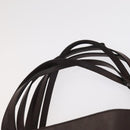 CHANEL Tote Bag Leather Brown Gold CC Auth bs22265-8