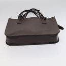 CHANEL Tote Bag Leather Brown Gold CC Auth bs22265-5