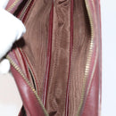 CARTIER Shoulder Bag Leather 3Set Red Auth bs22280-10