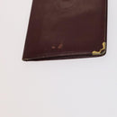 CARTIER Shoulder Bag Leather 3Set Red Auth bs22280-15