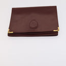 CARTIER Shoulder Bag Leather 3 Set Red Auth bs22280-23
