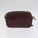 CARTIER Shoulder Bag Leather 3Set Red Auth bs22280-3