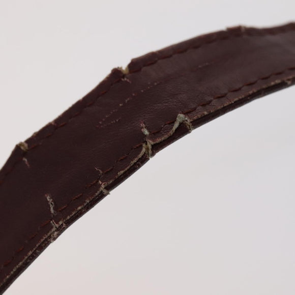 CARTIER Shoulder Bag Leather 3Set Red Auth bs22280