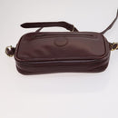 CARTIER Shoulder Bag Leather 3Set Red Auth bs22280-8