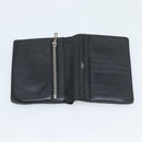 HERMES Wallet Shoulder Bag Canvas Leather 2Set Black Auth bs22282-23