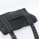 HERMES Wallet Shoulder Bag Canvas Leather 2Set Black Auth bs22282-5