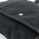 HERMES Wallet Shoulder Bag Canvas Leather 2Set Black Auth bs22282-9