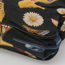 Salvatore Ferragamo Tote Bag Canvas Leather Black Gold Auth bs22290-9