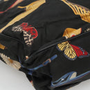 Salvatore Ferragamo Tote Bag Canvas Leather Black Gold Auth bs22290-16