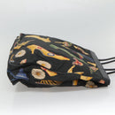 Salvatore Ferragamo Tote Bag Canvas Leather Black Gold Auth bs22290-4