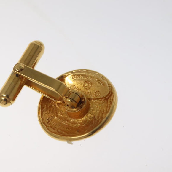 CHANEL Cuffs Metal Gold Tone CC Auth bs22291
