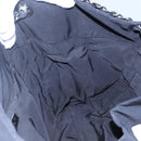 CHANEL Chain Tote Bag Canvas Navy White CC Auth bs22293-17