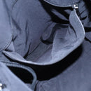 CHANEL Chain Tote Bag Canvas Navy White CC Auth bs22293-19