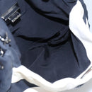CHANEL Chain Tote Bag Canvas Navy White CC Auth bs22293-21