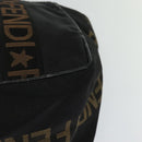 FENDI Tote Bag Canvas Black Auth bs22301-13