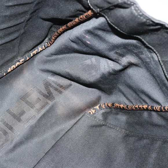 FENDI Tote Bag Canvas Black Auth bs22301