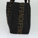 FENDI Tote Bag Canvas Black Auth bs22301-4