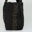 FENDI Tote Bag Canvas Black Auth bs22301-5