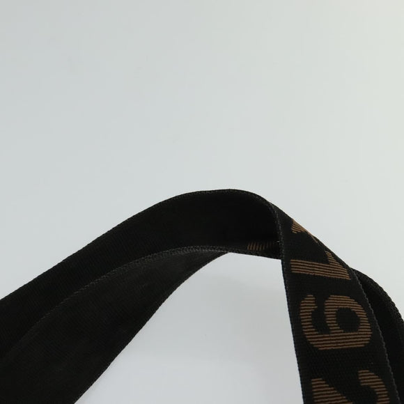 FENDI Tote Bag Canvas Black Auth bs22301