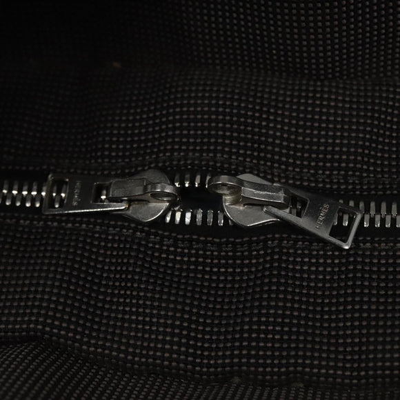 HERMES Her Line MM Tote Bag Canvas Gray Silver Auth bs22307