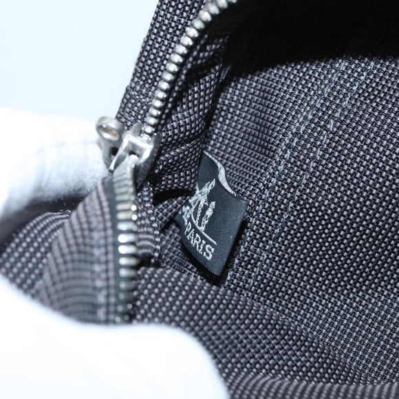 HERMES Her Line MM Tote Bag Canvas Gray Silver Auth bs22307