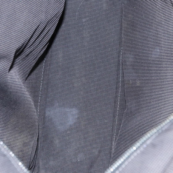 HERMES Her Line MM Tote Bag Canvas Gray Silver Auth bs22307