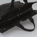 HERMES Her Line MM Tote Bag Canvas Gray Silver Auth bs22307-6