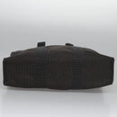 HERMES Her Line MM Tote Bag Canvas Gray Silver Auth bs22307-9