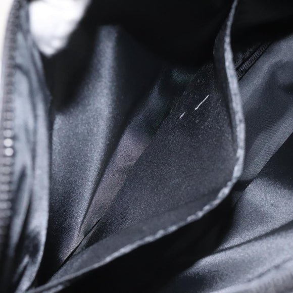 BALENCIAGA Clutch Bag Leather Black Auth bs22314