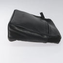 BALENCIAGA Clutch Bag Leather Black Auth bs22314-3