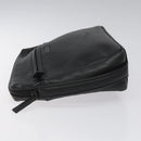BALENCIAGA Clutch Bag Leather Black Auth bs22314-4