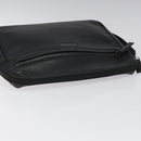 BALENCIAGA Clutch Bag Leather Black Auth bs22314-6
