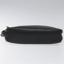 BALENCIAGA Clutch Bag Leather Black Auth bs22314-5