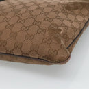 GUCCI GG Canvas Shoulder Bag Brown 257246 Auth bs22316-13
